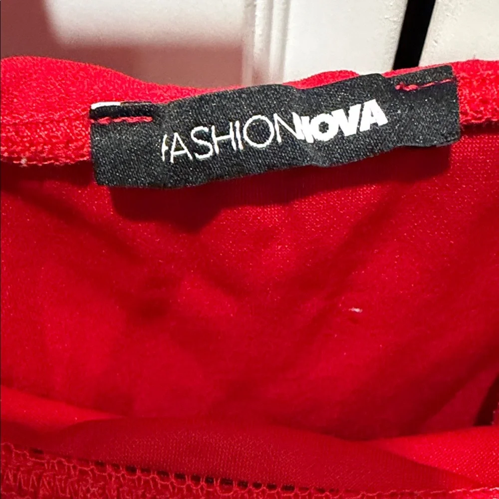 Ready To Ruffle Jumpsuit - Red - Picture 3 of 7